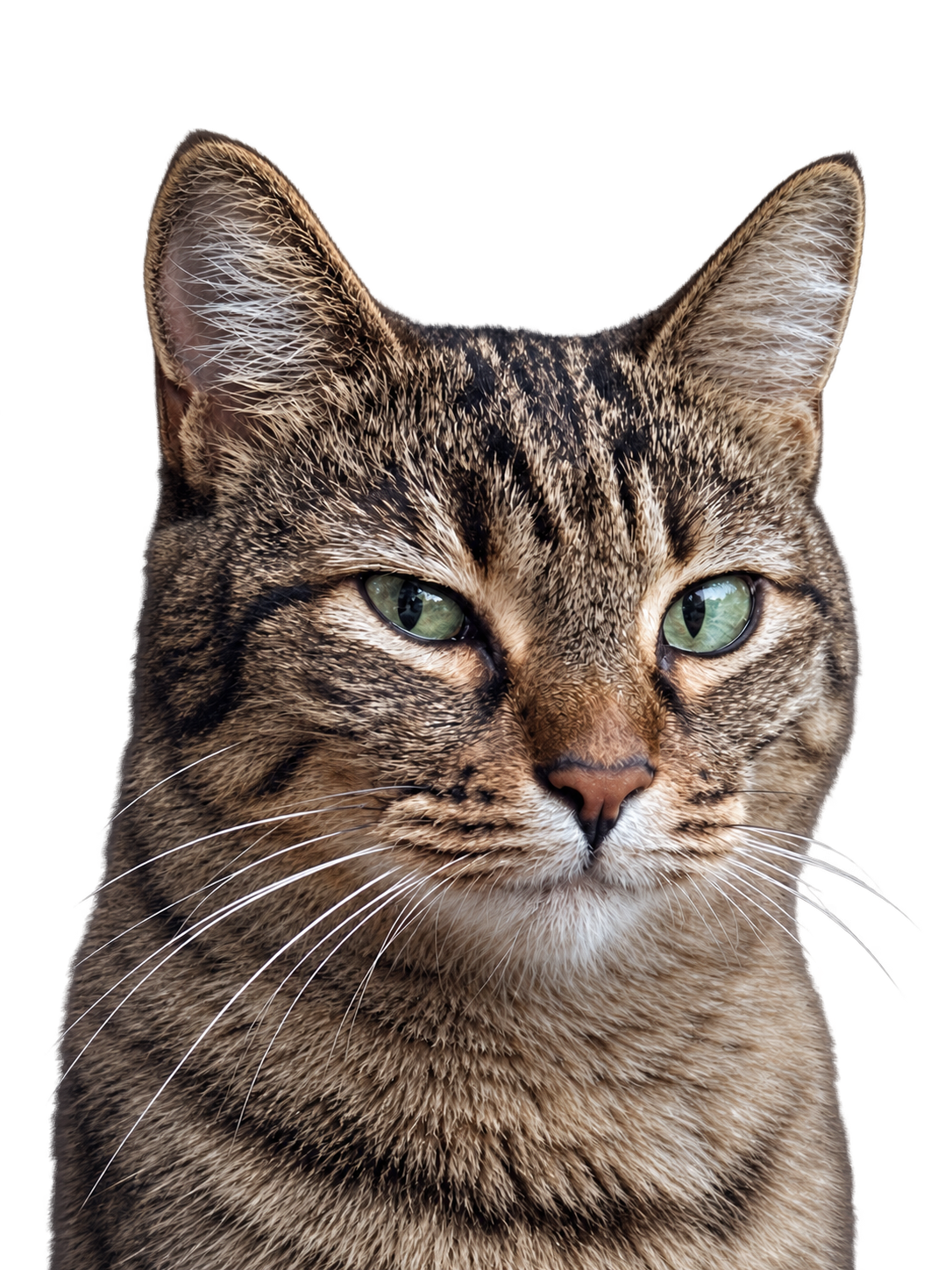Bella, a gray tabby cat